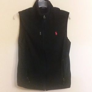Black polo vest